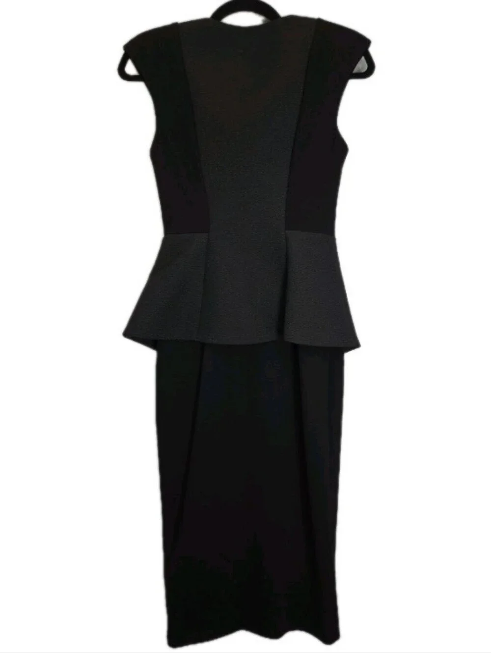 Ted Baker Jumana Dress 0 UK 00 US Multimedia Black Peplum Sheath Structured - Picture 2 of 11